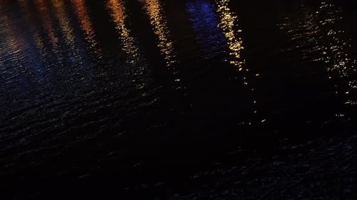 Night Reflections on Water