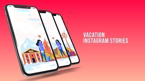 Animated Flat Design Travel Stories for Social Media