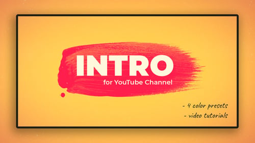 Dynamic Paint Brush Stroke Text Reveal Intro