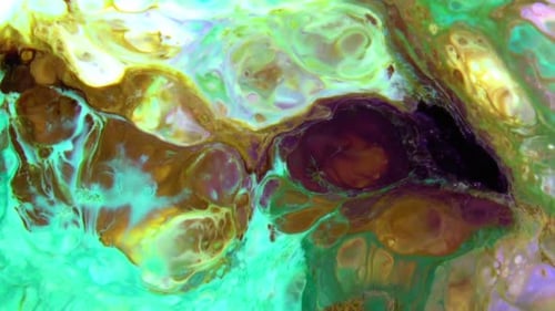 Multicolor Liquid Paint Surface 13