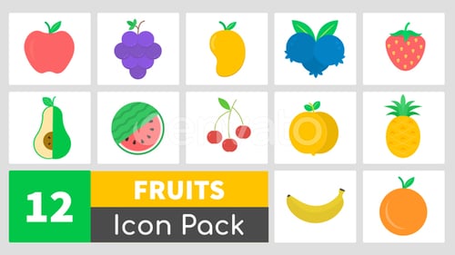 Animated Fruits Icon Pack