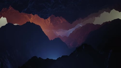 Abstract Cave Exploration Loop Background Animation