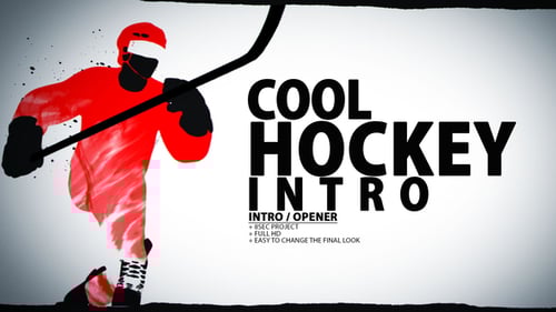 Dynamic Hockey Intro with Glowing Silhouettes