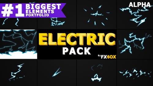 Flash FX ELECTRIC Elements And Transitions | Motion Graphics Pack