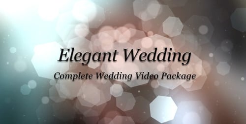 Elegant Cinematic Wedding Opener with Romantic Bokeh Overlay