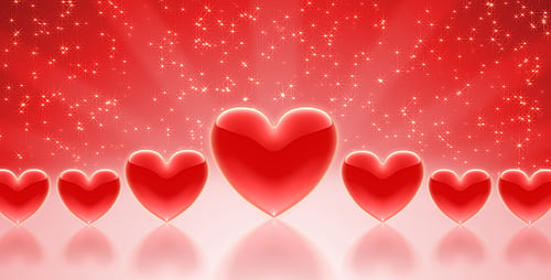 Die Herzen des Valentinstags