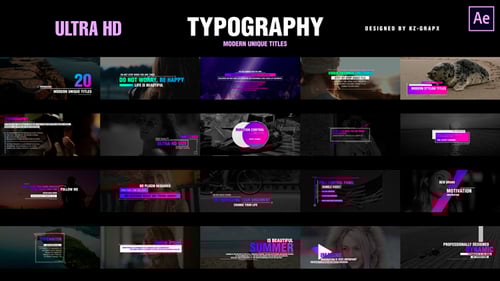 Dynamic Modern Titles with Customizable Gradient Color Designs