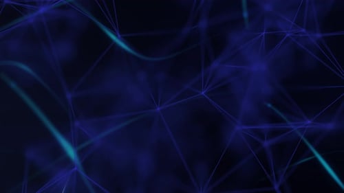 Futuristic Abstract Network Background with Glowing Lines