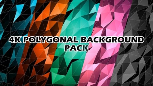 Abstract Geometric Low Poly Looping Background