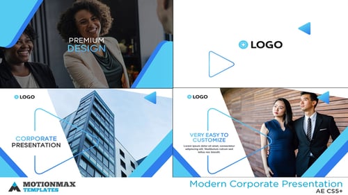 Dynamic Corporate Presentation with Geometric Animations