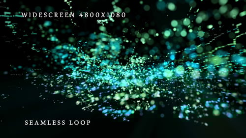 Abstract Digital Particle Field Seamless Loop Widescreen Background