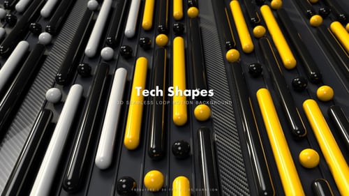 Abstract Geometric Rods and Spheres Seamless Loop