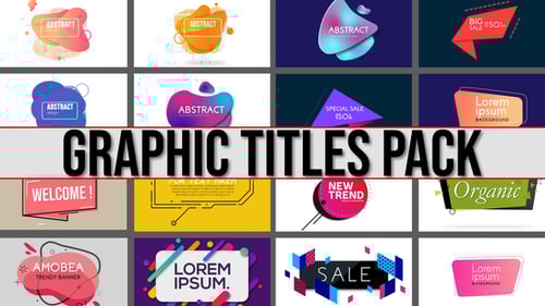 Modern Fluid Animated Titles and Banners Pack