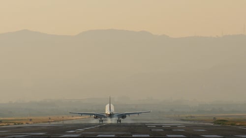 Landung im Jet-