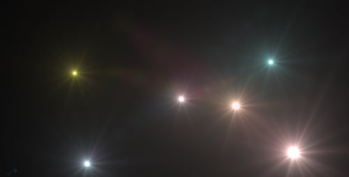 Dynamic Light Flares Abstract Motion Background