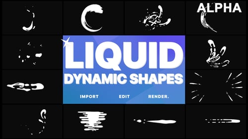 Dynamische flüssige Formen | Motion-Grafikpaket