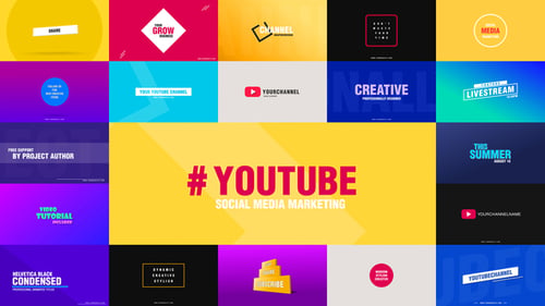 Dynamic Social Media Channel Titles and Lower Thirds Pack
