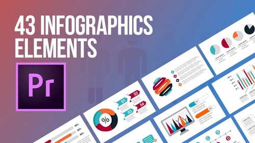 43 éléments d'Infographies (MOGRT)