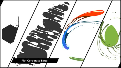 Flat Corporate Logo V04 Liquid
