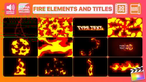 Fire Elements And Titles | FCPX
