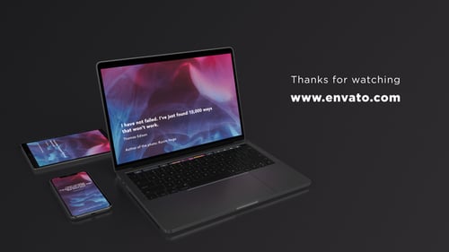 Animated Device Promo: Display Quotes and Messages on Digital Screens