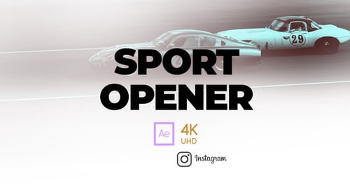 Dynamic Glitch Sport Opener with Kinetic Typography