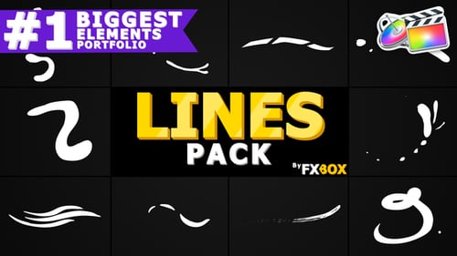 Dynamic Cartoon Lines and Hand-Drawn Animation Elements