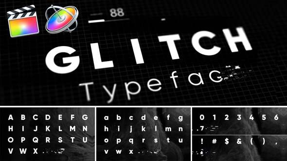 Cover for Glitch - Animated Typeface for FCPX and Motion 5