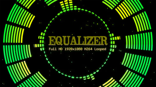 Audio Equalizer Vj Loop Pack