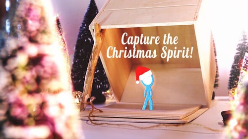 Animated Christmas Greeting Card and Logo Reveal