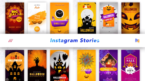 Diwali and Halloween Animated Stories for Social Media
