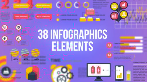 Dynamic Business Infographics Elements Kit
