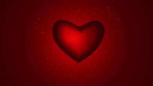 Red Heart Love Emission