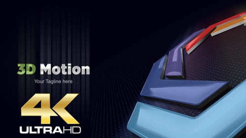 Modern 3D Glossy Text and Logo Reveal Opener