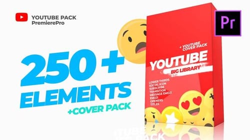 Youtube Library and Сover pack Mogrt