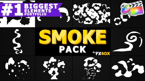 Smoke Elements Hand Drawn Pack for Dynamic Video Transitions
