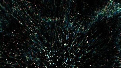 Blue Fireworks Particles
