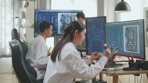 Technology Team Collaborates in Bright Workplace