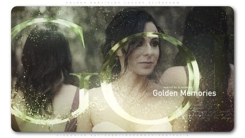 Elegant Wedding Slideshow with Golden Particles and Romantic Text Reveals