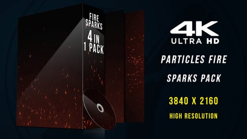 Red Hot Sparks Rising Particle Effect Background