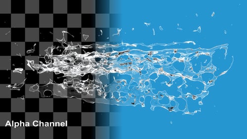 Dynamic Fluid Water Splash Transition Effect