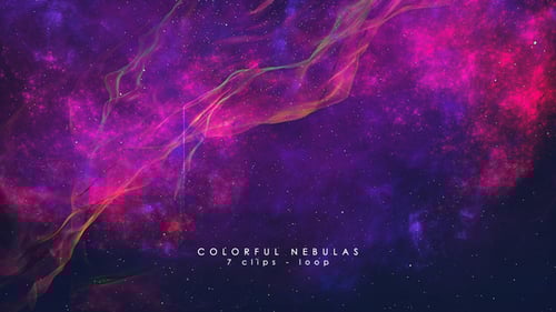 Fluid Abstract Nebula Space Background Animation