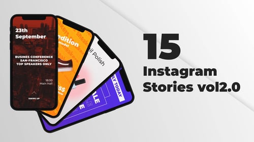 Modern Instagram Stories with Dynamic Text and Shape Reveals