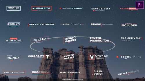 Modern Minimal Titles For Premiere Pro