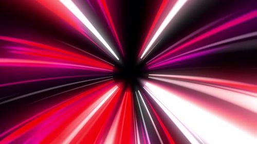 Abstract glowing tunnel line geometric background