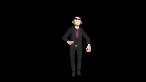 Businessman Happy Walk