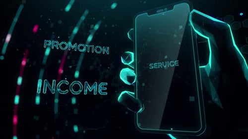 Cashback mit digitaler Technologie Hitech Concept