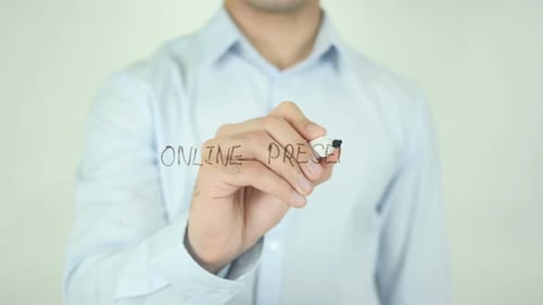 Présence en ligne, écriture à l'écran