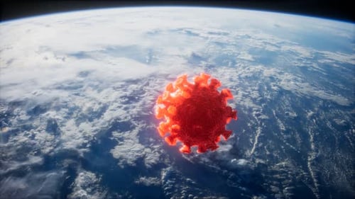 Coronavirus COVID19 on the Earth Orbit