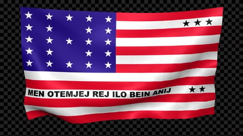 Bikini Atoll Flag Ondulation Boucle